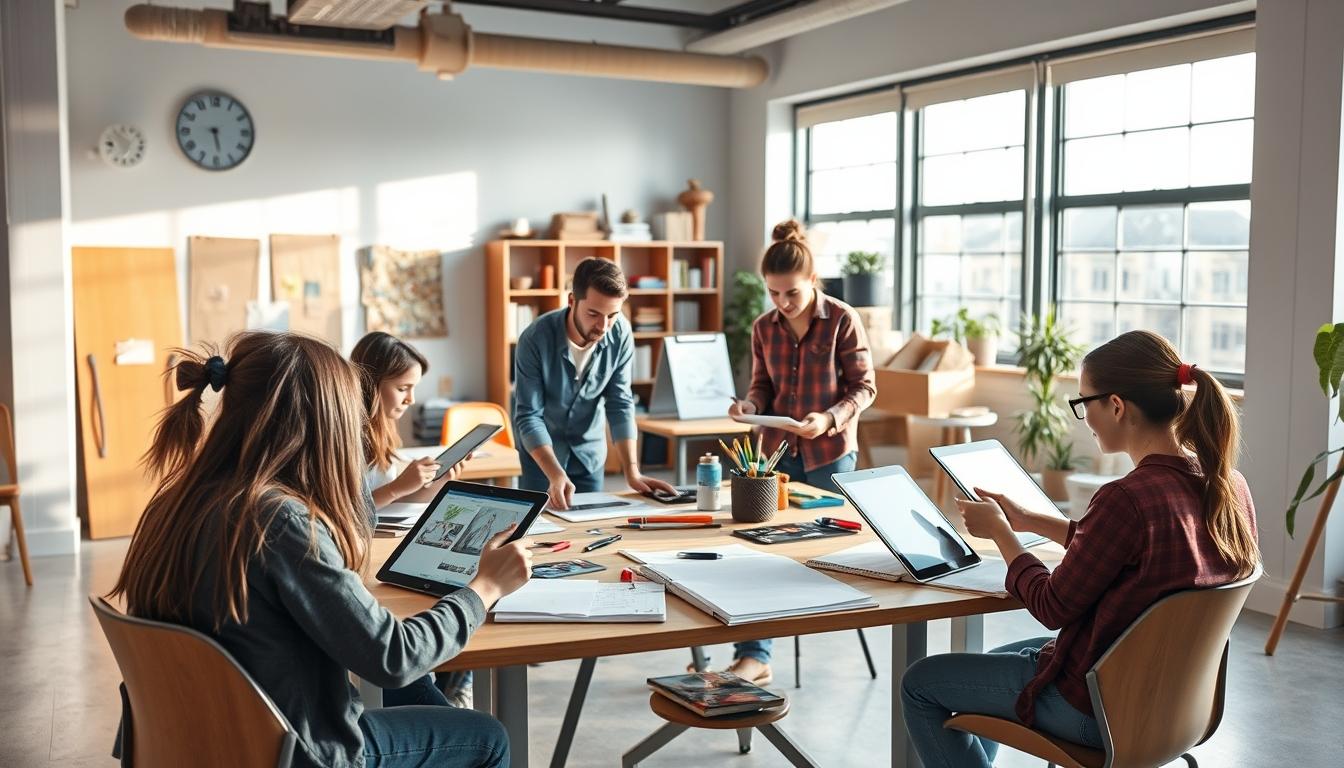 Student using online courses for flexible education